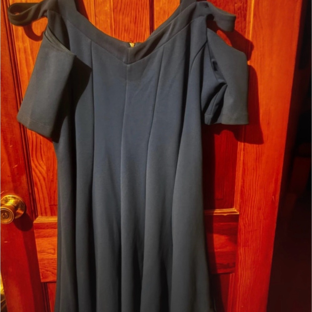 Lane Bryant One Shoulder Navy Dress